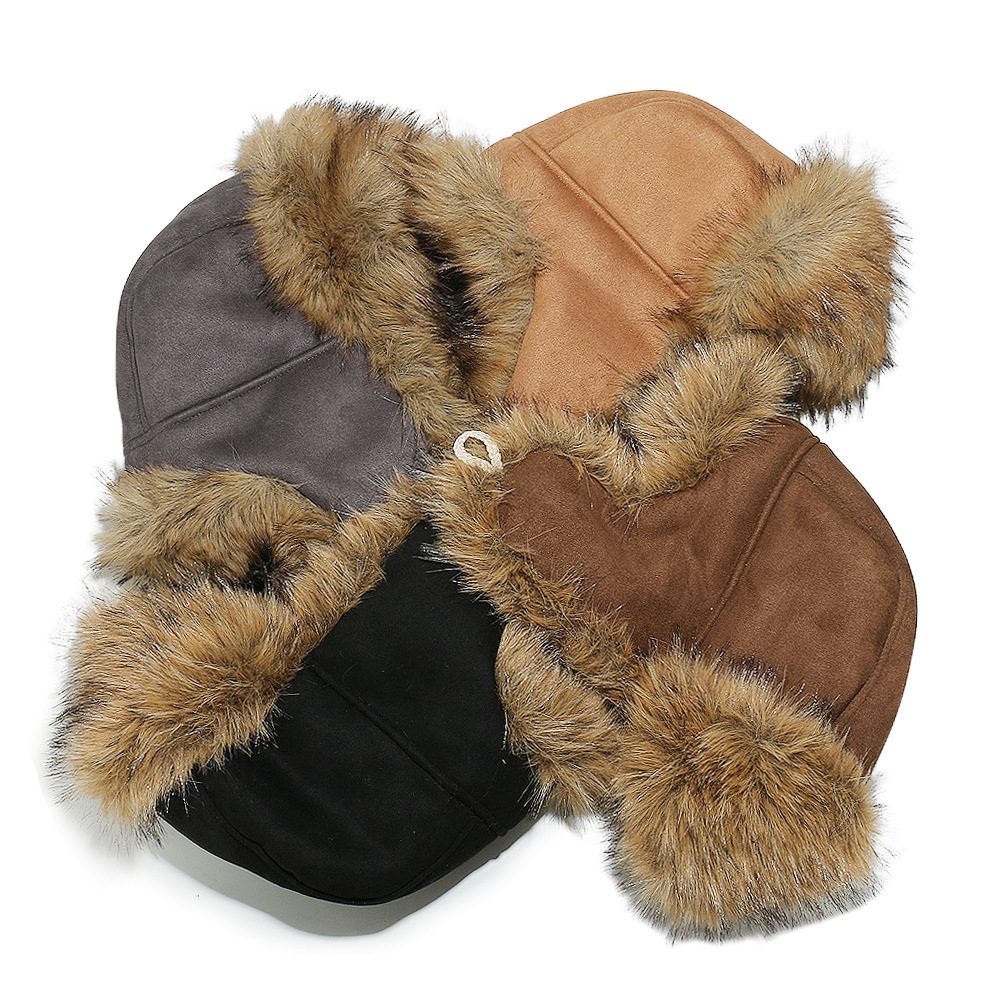 Bonnet De Ski En Daim Peluche Style Punk (1 Pièce) Image4