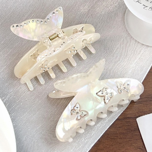 Pinces À Cheveux Pour Femmes, Collection Romantique, Motif Papillon Doux, En Acétate (1 Pièce) h5