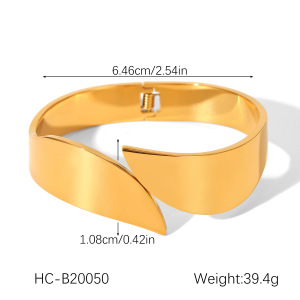 Bracelet Rétro Ajouré En Acier Inoxydable Étanche Couleur Or (1 Pièce) h5 Image2