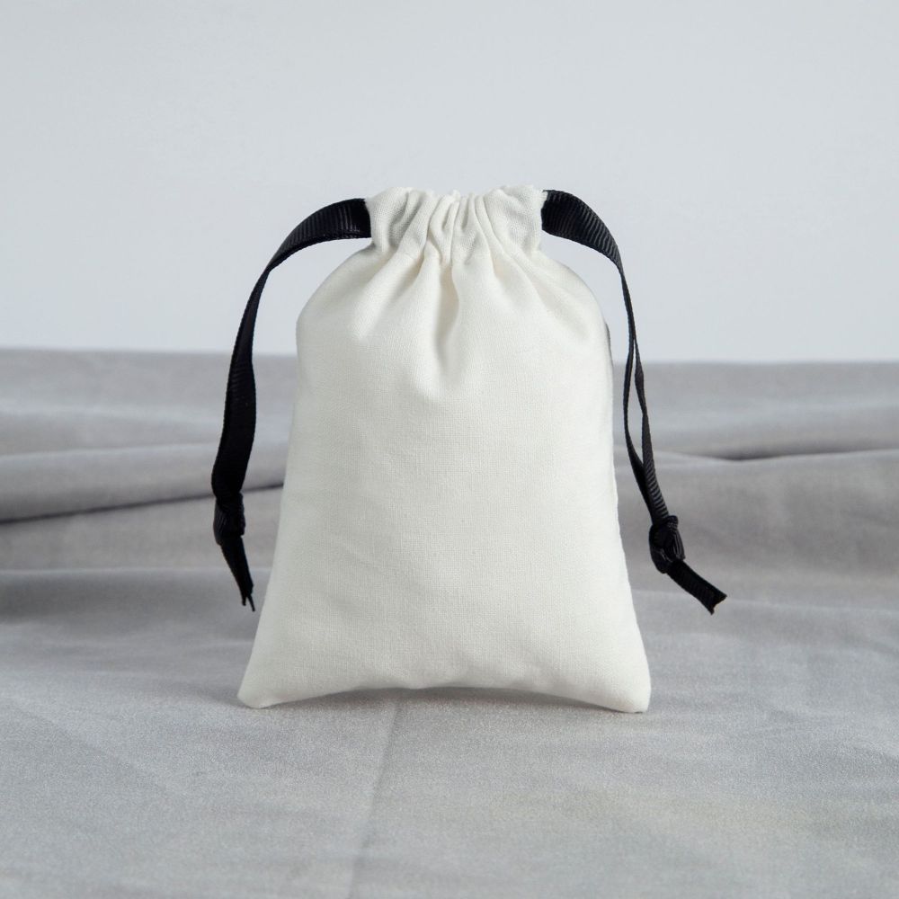 1 Pochette À Bijoux En Coton Uni 