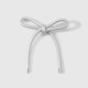 Un accessoire nœud papillon argenté Image6