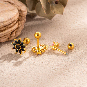 Boucles D'Oreilles Pendantes Délicates En Cuivre Et Zircon, Pour Femme (1 Pièce). h5 Image3