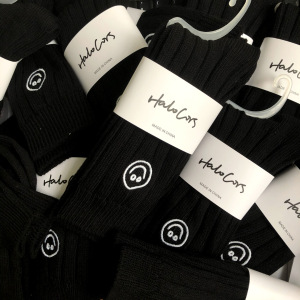 1 Paire De Chaussettes Mi-Mollet En Coton Côtelé Doux, Couleur Unie h5 Image2