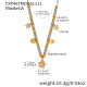 Collier TXP467-A Color Block 42+5 cm