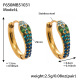 F650 - Boucles d'oreilles en zircon bleu profond - Grande taille Image19
