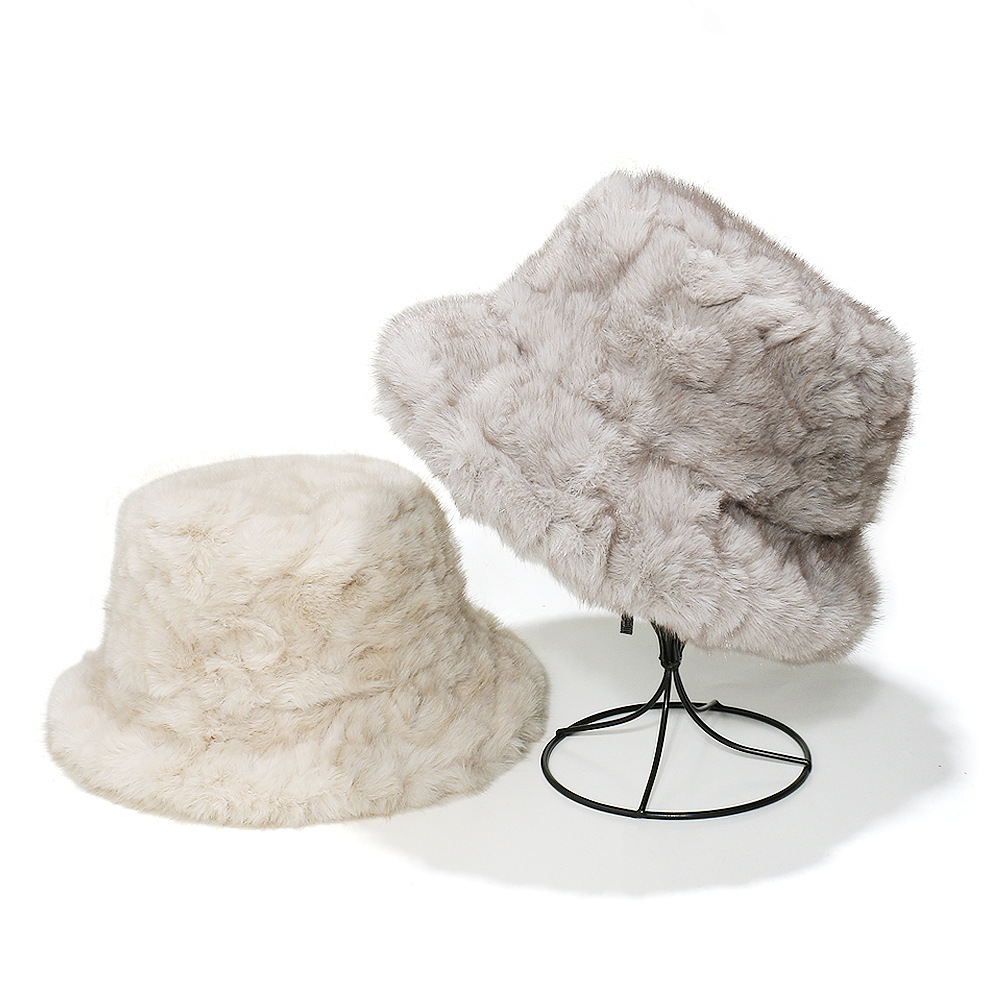 Chapeau De Pêcheur En Peluche Unie (1 Pièce) Image4