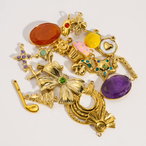 Pendentif Unique Et Créatif En Forme De Cœur Ou De Cercle, À Faire Soi-Même, En Acier Inoxydable Étanche, Pour Femme (1 Pièce) h5 Image3