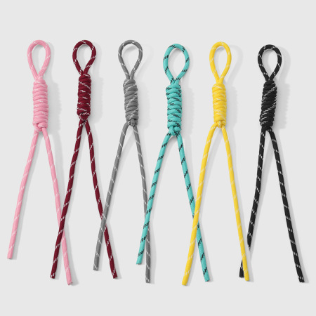 1 breloque de sac pour femme en polyester de couleur assortie, torsadée