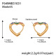 F649 - Boucles d'oreilles en zircon coloré - Petites Image2