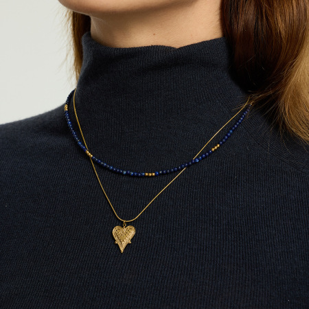 Collier à maillons rétro classiques en acier inoxydable imperméable pour femme (1 pièce) 2