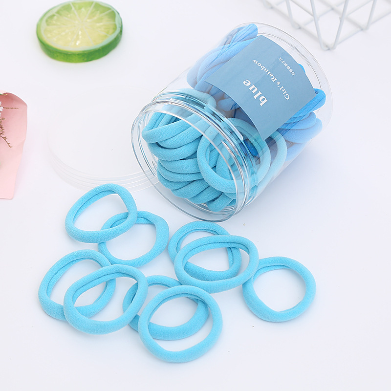 Lot De 50 Chouchous Basiques En Nylon Haute Élasticité Pour Femmes Image3