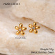 Boucles d'oreilles puces en or Image5