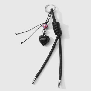 1 Breloque De Sac En Cuir Imprimé Léopard En Forme De Cœur h5 
