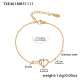 TXE461 - Bracelet doré 16+5 cm Image4