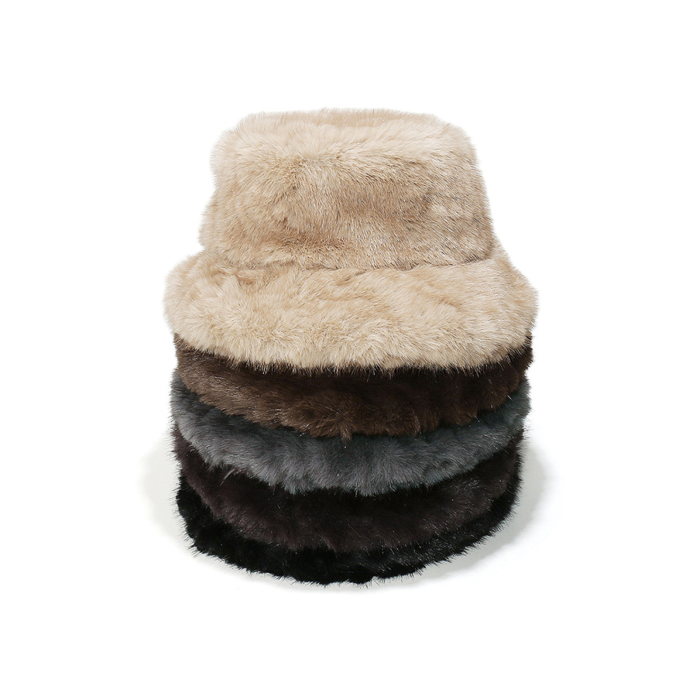 Chapeau De Pêcheur En Peluche Unie (1 Pièce) Image2