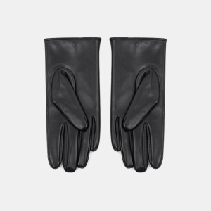 1 Paire De Gants Pour Femmes En Pu Ajouré, Couleur Unie, Style Punk h5 Image2