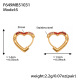 F649 - Boucles d'oreilles en zircon rouge - Petites Image8