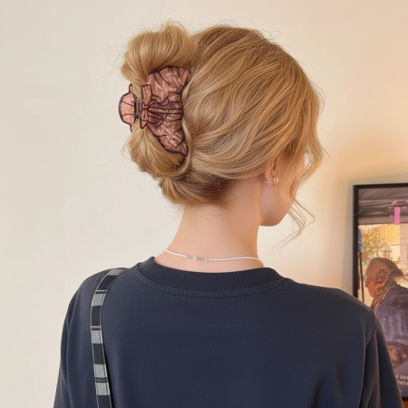 1 pièce de pince à cheveux Sweet Cut Croissant Coffee Cup pour femmes 2