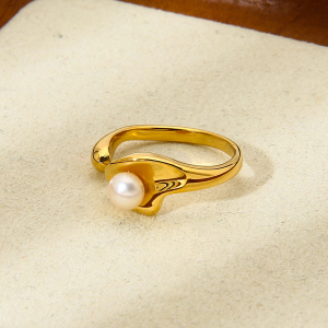 Bague Élégante Pour Femme, En Acier Inoxydable Doré, Forme Irrégulière, Étanche, En Forme D'Étoile. h5 Image7