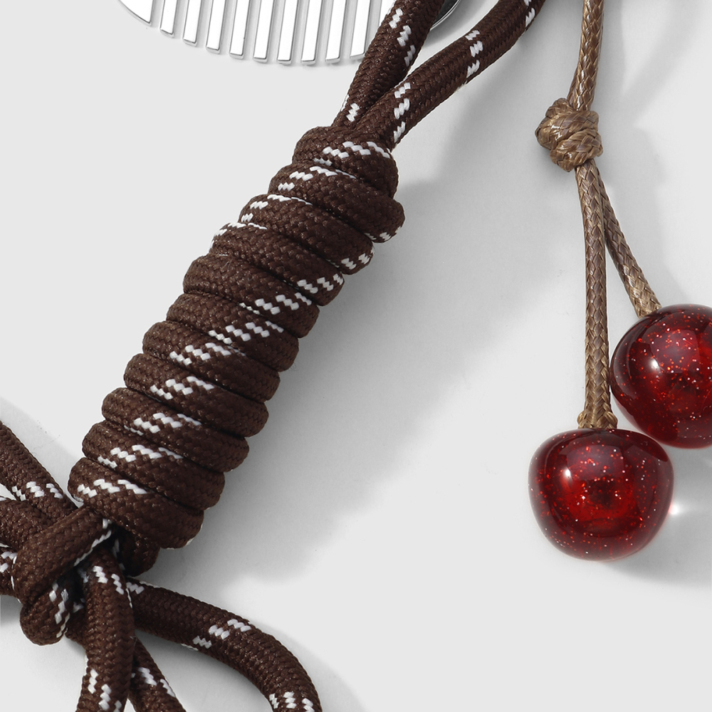 Porte-Clés De Sac Rétro En Forme De Nœud Papillon Et Cerise (1 Pièce) Image5