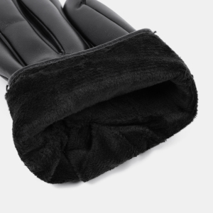 1 Paire De Gants Pour Femmes En Pu À Chaînette De Style Punk Et De Couleur Unie h5 Image5