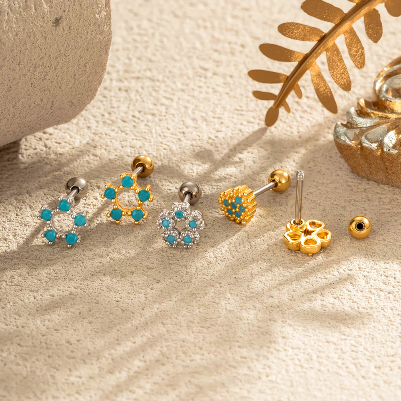 Boucles D'Oreilles Pendantes Élégantes En Forme D'Étoile, Couleur Cuivre Doré, Avec Pierres Artificielles Vertes. h5Image4
