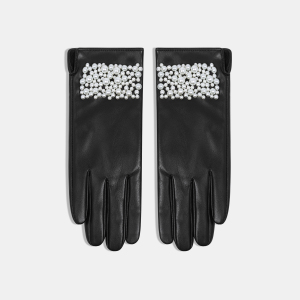 1 Paire De Gants Élégants Unis À Perles Pour Femmes h5 Image2