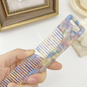 Brosse À Cheveux Vintage En Acétate Coloré (1 Pièce) h5 Image3