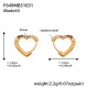 Boucles d'oreilles F649 en zircon noir - Petites Image4