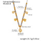 Collier TXP467-B Color Block 42+5 cm Image3