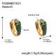 F650 - Boucles d'oreilles en zircon bleu foncé - Petites Image21
