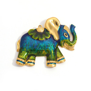 Pendentif Femme Diy En Acier Inoxydable Étanche, Motif Œil Du Diable, Chaton Et Bébé Éléphant h5 Image4