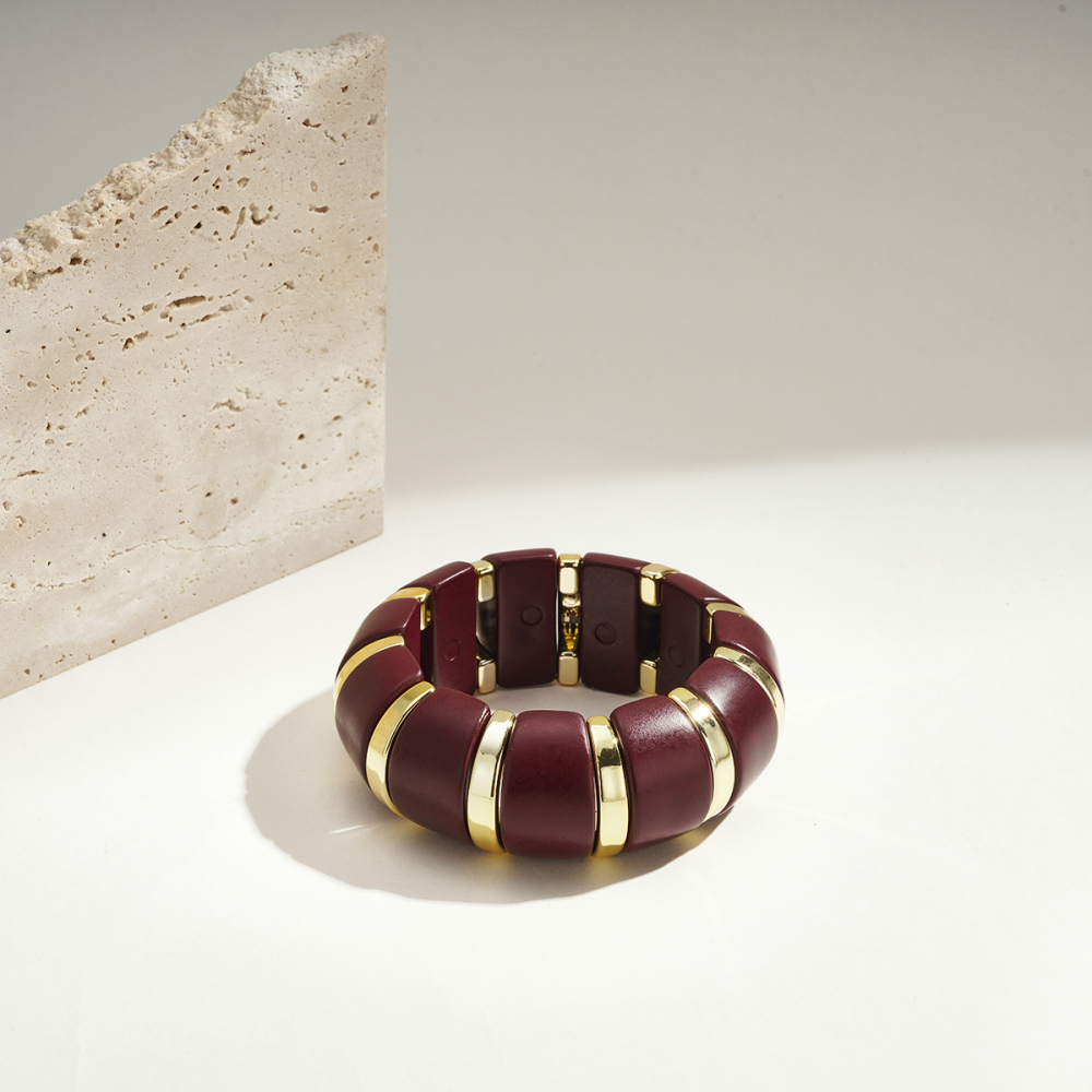 Bracelet Quotidien En Acrylique À Perles Pour Femme, Forme Irrégulière, 1 Pièce Image5