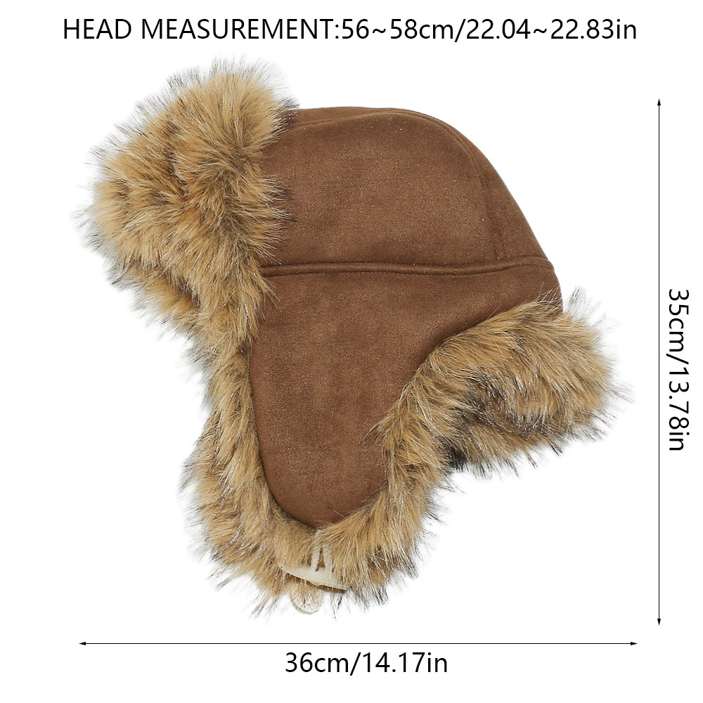 Bonnet De Ski En Daim Peluche Style Punk (1 Pièce) Image5