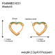 Boucles d'oreilles F649 en zircon vert - Petites Image6