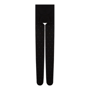 Collant Femme En Pur Coton À Pois, Très Extensible (1 Pièce) h5