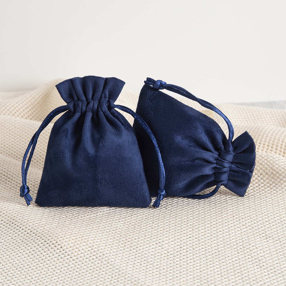 Pochette À Bijoux En Velours Suédé Avec Cordon De Serrage (1 Pièce) h5Image3