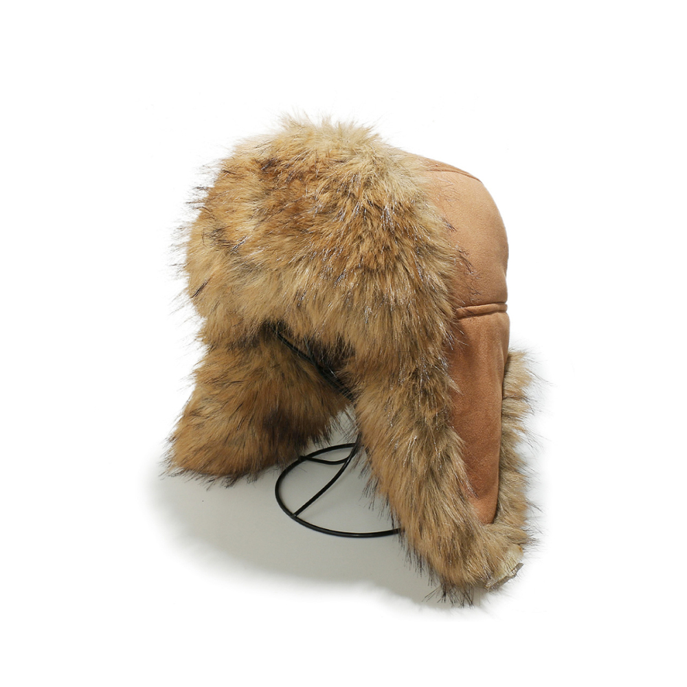 Bonnet De Ski En Daim Peluche Style Punk (1 Pièce) Image2
