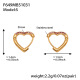 Boucles d'oreilles F649 en zircon rose - Petites Image12