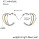 Boucles d'oreilles bicolores F753-A Image5