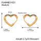 F649 - Boucles d'oreilles en zircon coloré - Grande taille 