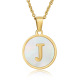 Coquillage blanc J (chaîne comprise) Image10