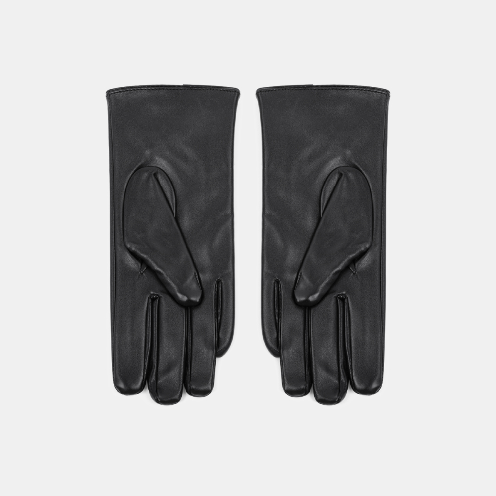 1 Paire De Gants Pour Femmes En Pu Avec Nœud Papillon Uni Image2