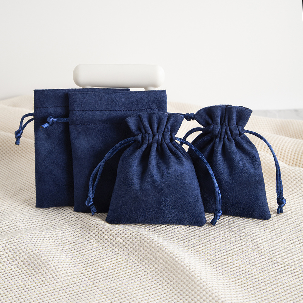Pochette À Bijoux En Velours Suédé Avec Cordon De Serrage (1 Pièce) h5Image4
