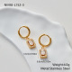 Boucles d'oreilles en or et zircon blanc Image3