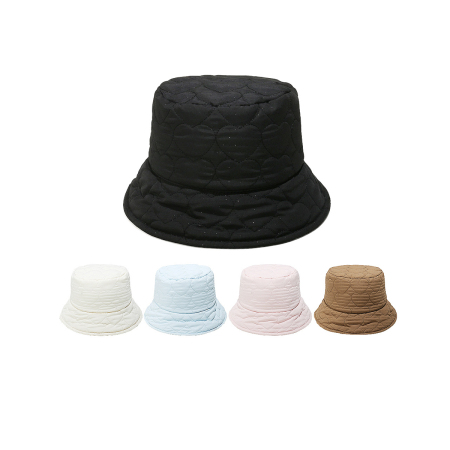 Chapeau de pêcheur matelassé en coton en forme de cœur (1 pièce) 2