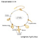 TXE481 - Bracelet de perles blanches 15+5 cm Image6