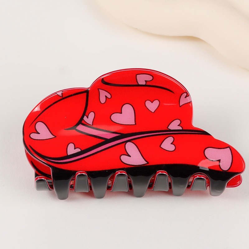 Pince À Cheveux Romantique Originale En Forme De Cœur Pour Femme (1 Pièce) 