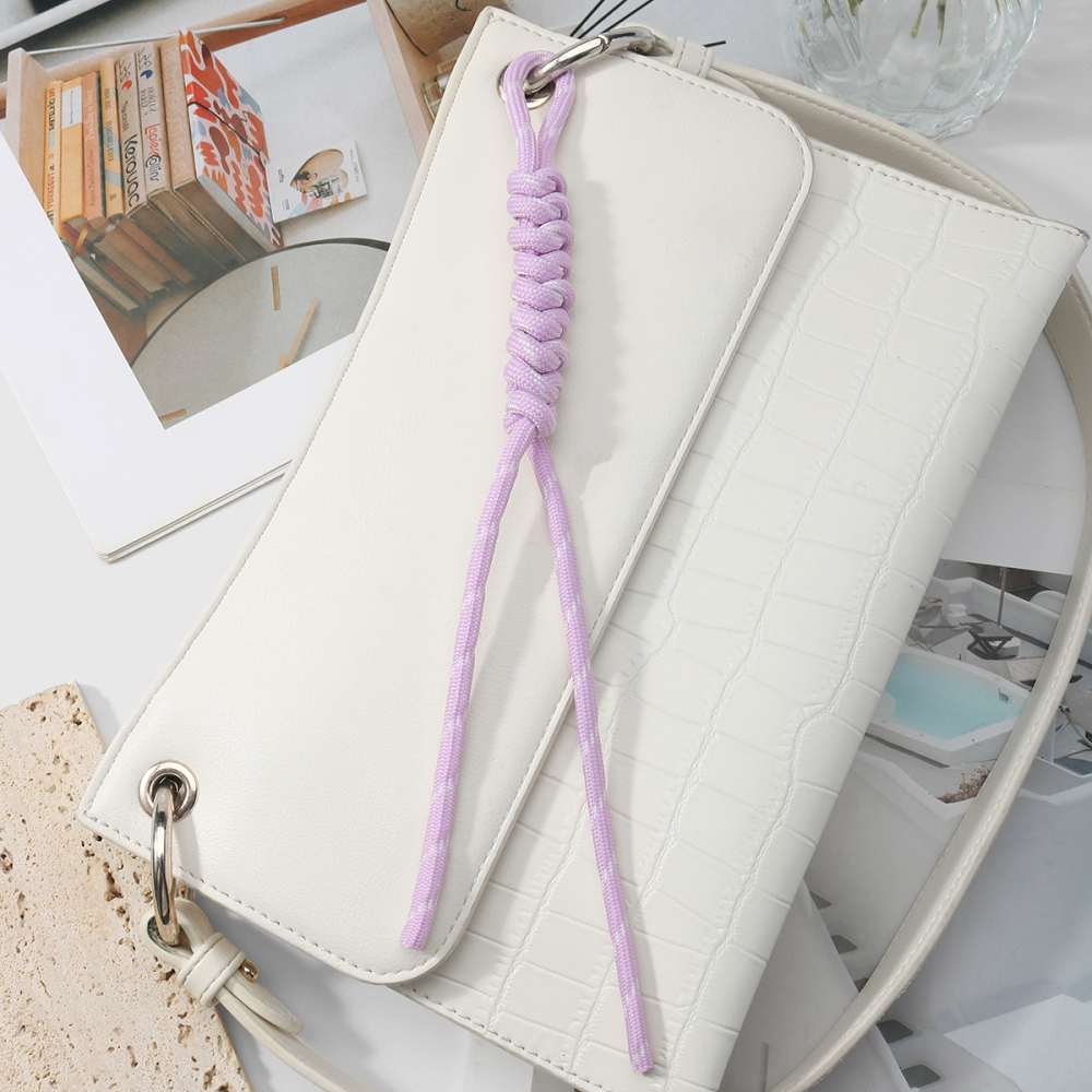 Porte-Clés De Sac Femme Style Preppy En Polyester Tissé Torsadé (1 Pièce) Image4