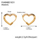 F649 - Boucles d'oreilles en zircon noir - Grandes Image3